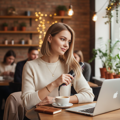 Cordless Hair Straightener Brush 3 Temperature Electric Negative Ions Ceramic Anti-Scald Heated Comb Hair Styling Tools